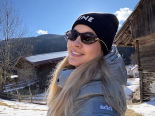 Barbora Krajčírová na lyžovačke