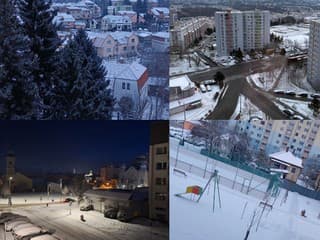 Slovenské mestá pod snehovou