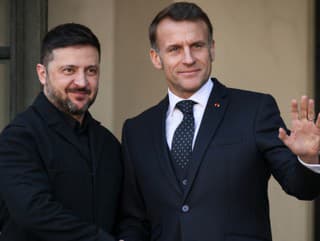 Volodymyr Zelenskyj a Emmanuel