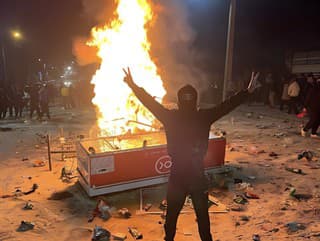 Protesty v Iráne.