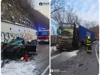 AKTUÁLNE Zrážka kamiónu a