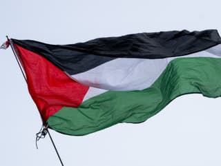 Palestínska vlajka.
