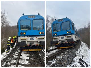 Vlak na Bruntálsku zrazil