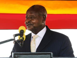 Ugandský prezident Yoweri Museveni.