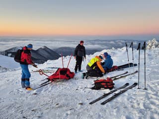 Úraz skialpinistu v Malej