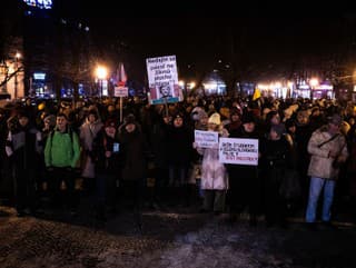 Protest študentských platforiem Študentstvo