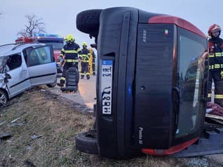 Dopravná nehoda medzi obcami