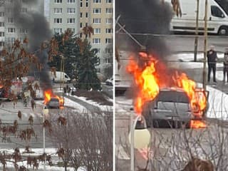 AKTUÁLNE Požiar auta ochromil