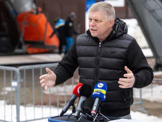 Na snímke predseda vlády