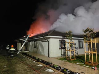 Požiar rodinného domu v