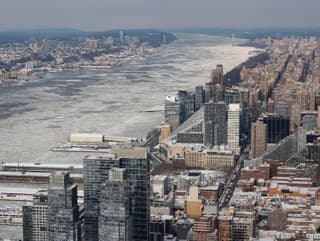 Ľadové kryhy na rieke