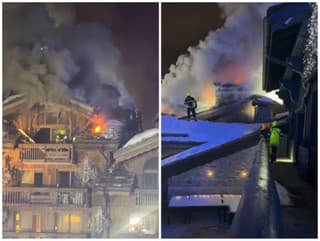 Požiar v srdci Courchevelu!