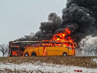 Dráma na diaľnici: Autobus