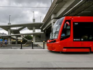 Električka na konečnej zastávke