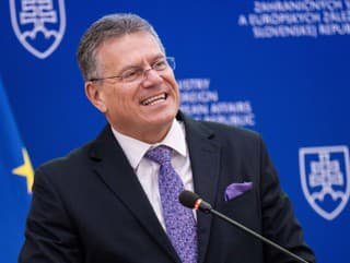 Na snímke komisár pre