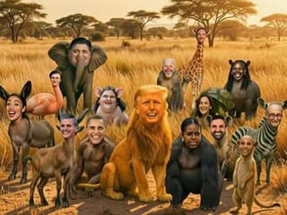 Obamovci a Biden ako