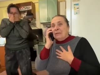 Rodina na Ukrajine synovi