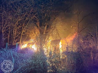 Nočný požiar v Senci: