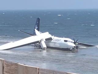 Lietadlo skončilo po štarte