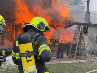 Hasiči vynášali z plameňov