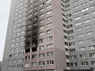 Výšková budova po požiare