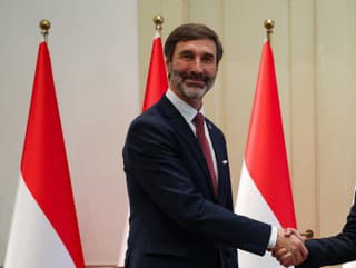 Na snímke minister zahraničných