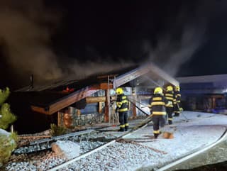 Požiar chaty vo Valči: