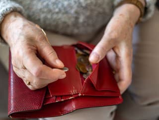 Close-up of an elderly