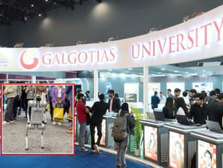 Stánok indickej Galgotias University