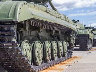 Tracks of a military