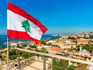 Flag of Lebanon at