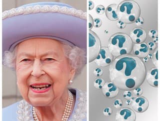 Kráľovná Alžbeta a otáznik