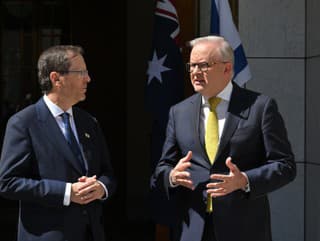 Na snímke izraelský prezident