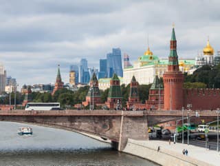 above view of Moscow