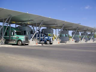 Canadian border with the