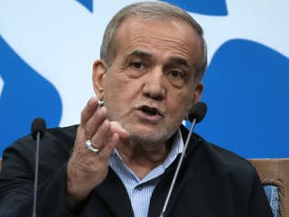 Iránsky prezident Masúd Pezeškiján.