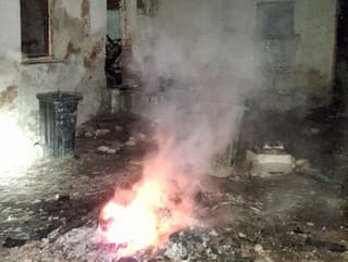 Výbuch počas požiaru v