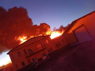 Požiar konzervárne v Moravskom