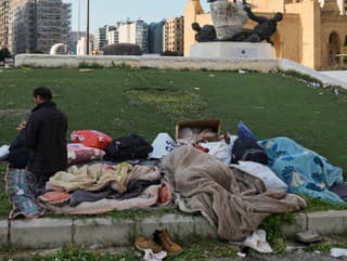 Vysídlenci, ktorí utekajú pred