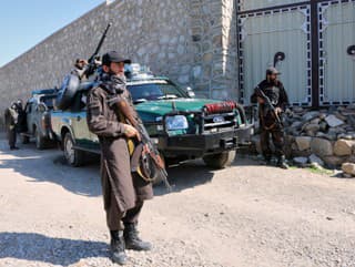 Polícia Talibanu stráži oblasť,