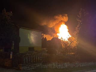 Nočný požiar rodinného domu