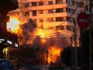 Výbuch budovy v centre