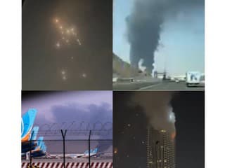 Iránske rakety a drony