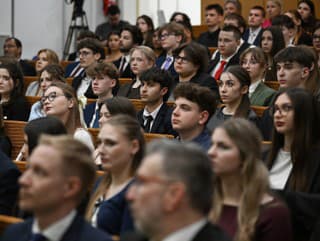 Na snímke členovia detského