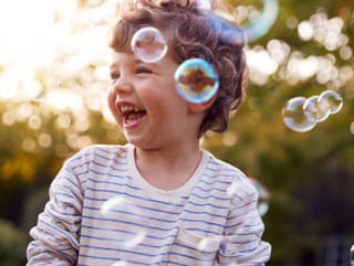 Young Boy Having Fun