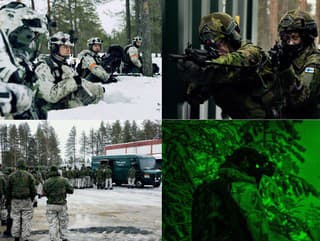 Cvičenie fínskej armády a