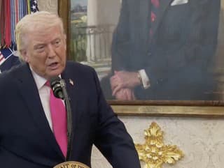 Prezident Donald Trump rozpráva