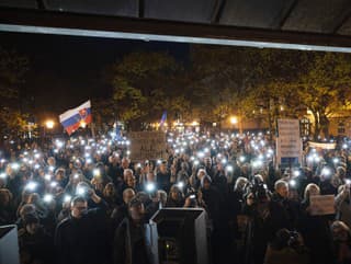 Študentský protest v Bratislave
