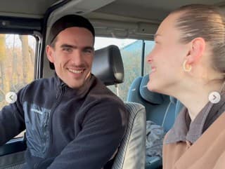 Adam Bardy s manželkou