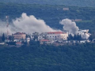 Dym stúpa z izraelského